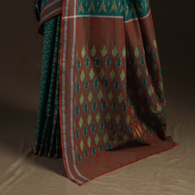 Pochampally Ikat Weave Mercerised Cotton Saree 03