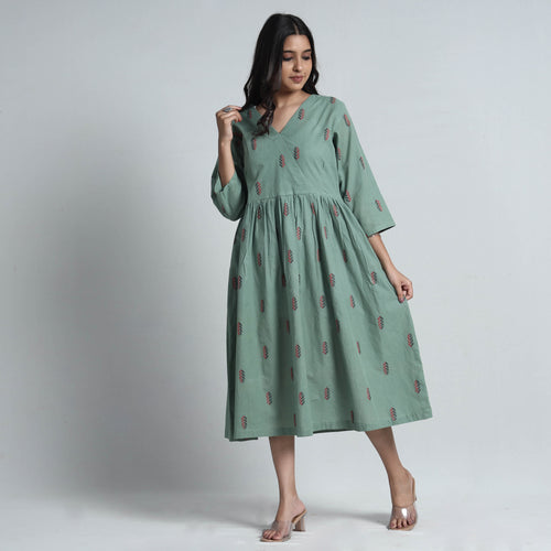 jacquard cotton dress