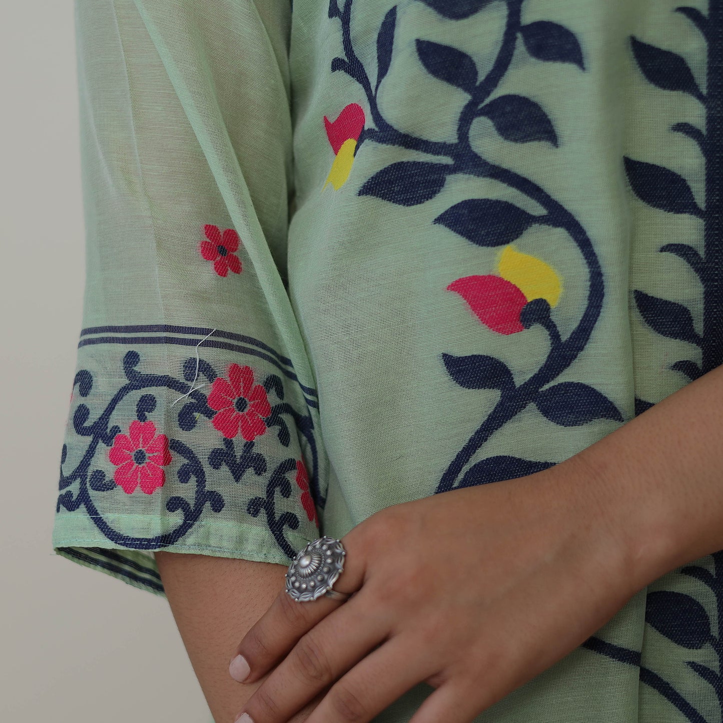 Jamdani Kurta with Dupatta Set