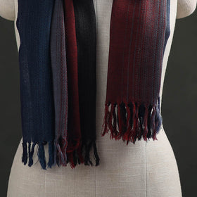 Multicolor - Double Shade Kumaun Handwoven Pure Merino Wool Stole 133