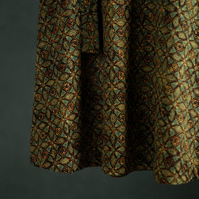 Ajrakh Hand Block Print Cotton Wrap Around Skirt 03