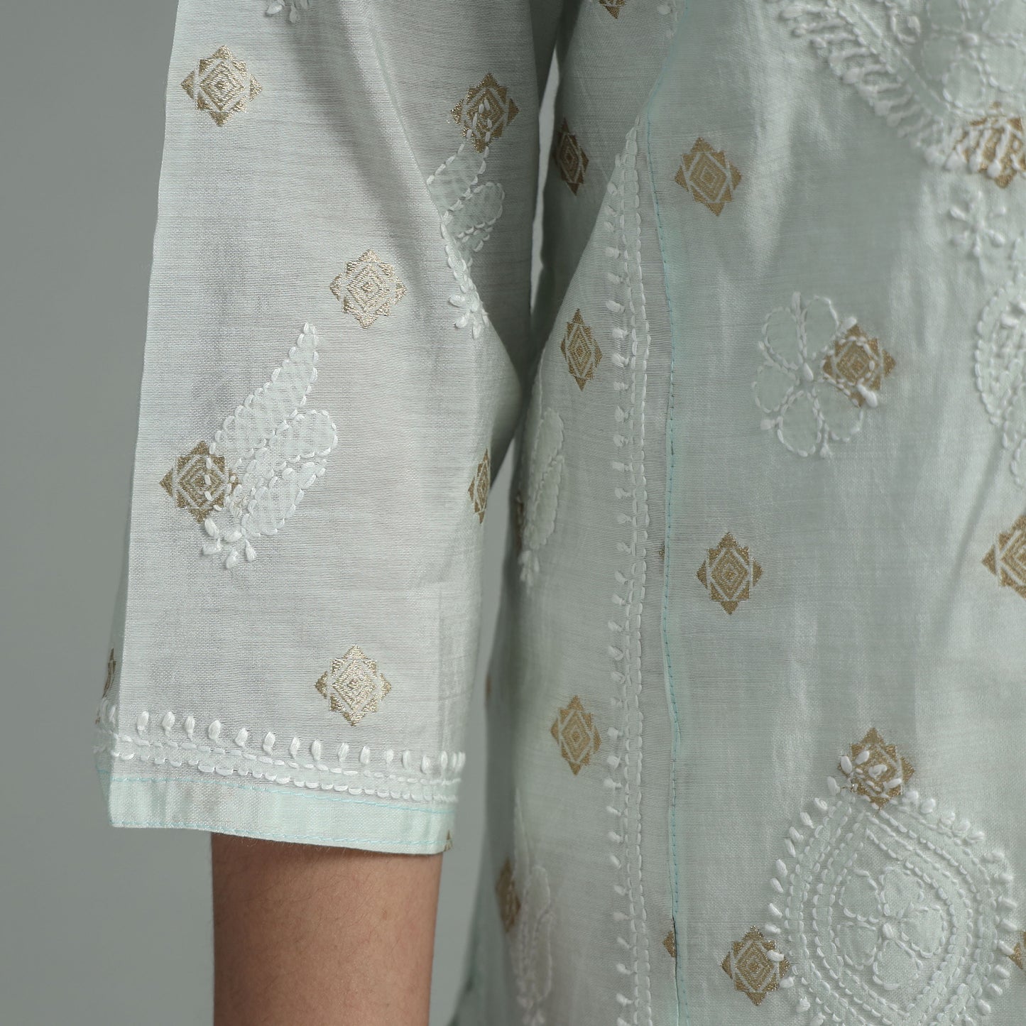 chikankari embroidered kurta 