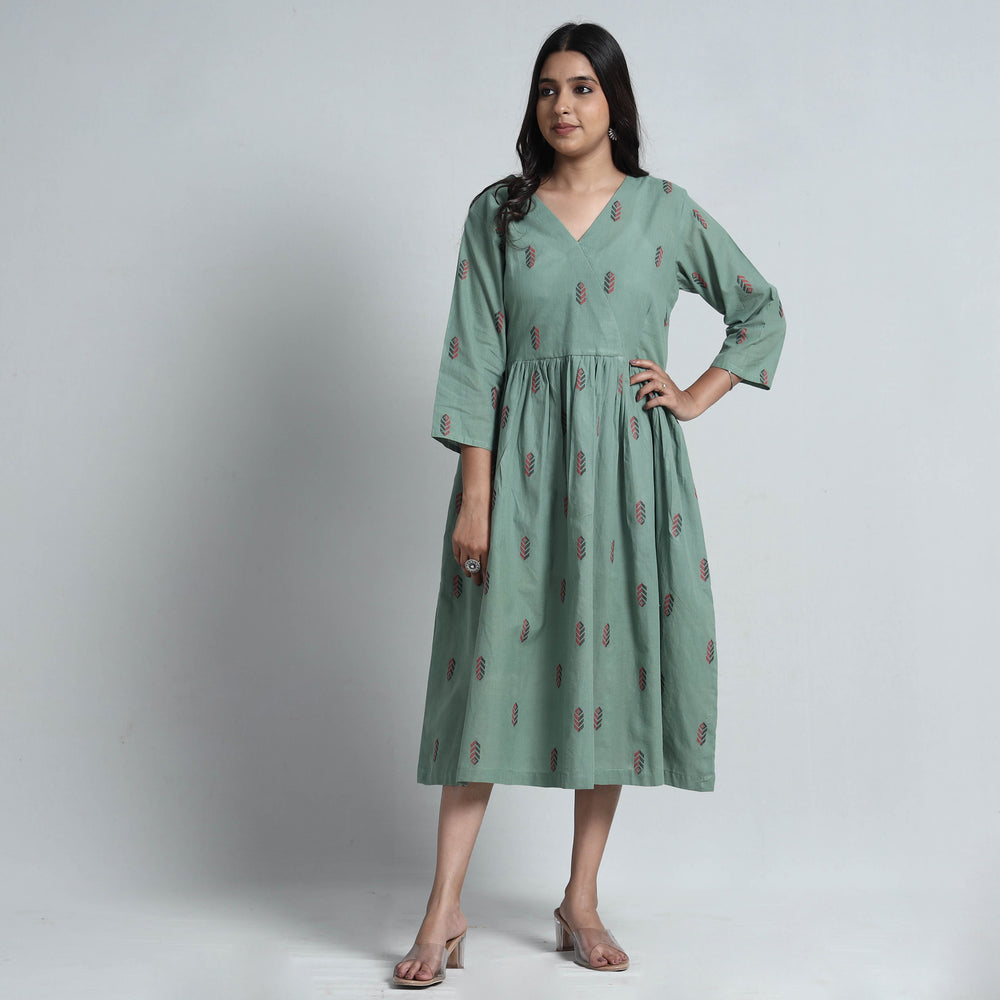 jacquard cotton dress