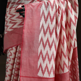 Pochampally Ikat Weave Mercerised Cotton Saree 04