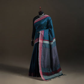 Star Flower Buti Jacquard Pure Handloom Cotton Saree 11