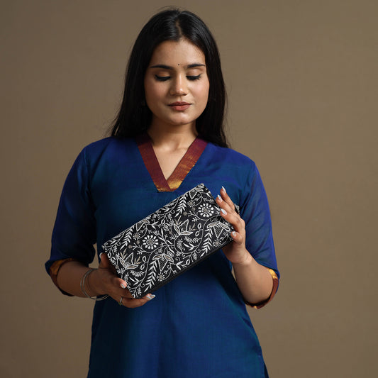 Chikankari Embroidery Clutch / Sling Bag