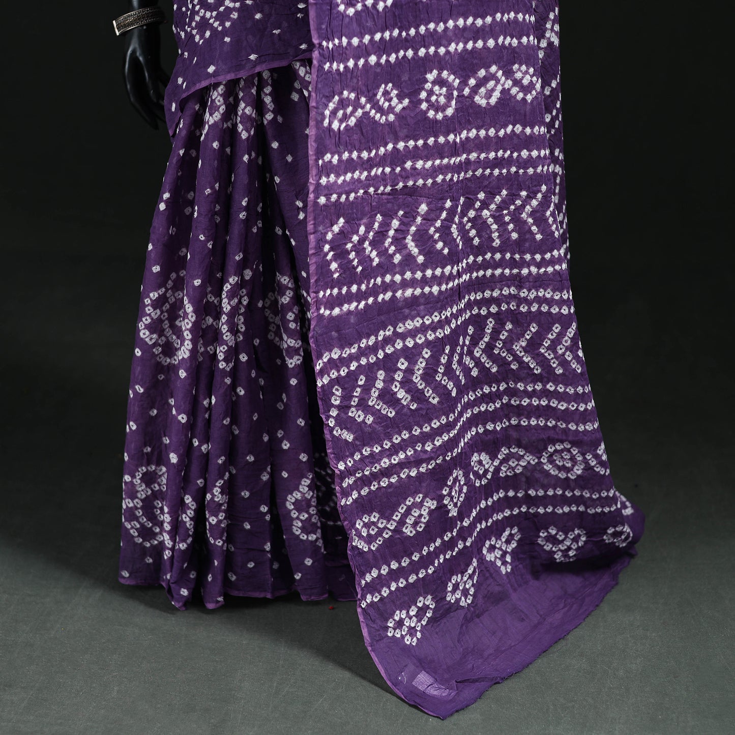 Kutch Bandhani Tie-Dye Cotton Saree 57
