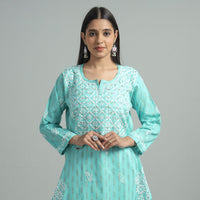 chikankari embroidered kurta