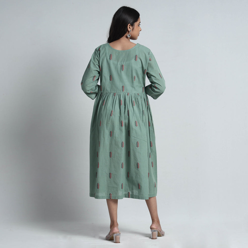 jacquard cotton dress