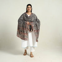 Block Printed Cotton Kalamkari Dupatta 03