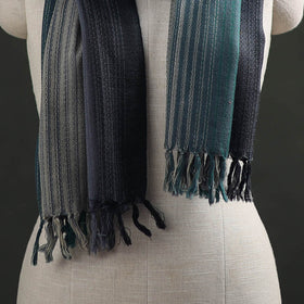 Multicolor - Double Shade Kumaun Handwoven Pure Merino Wool Stole 135