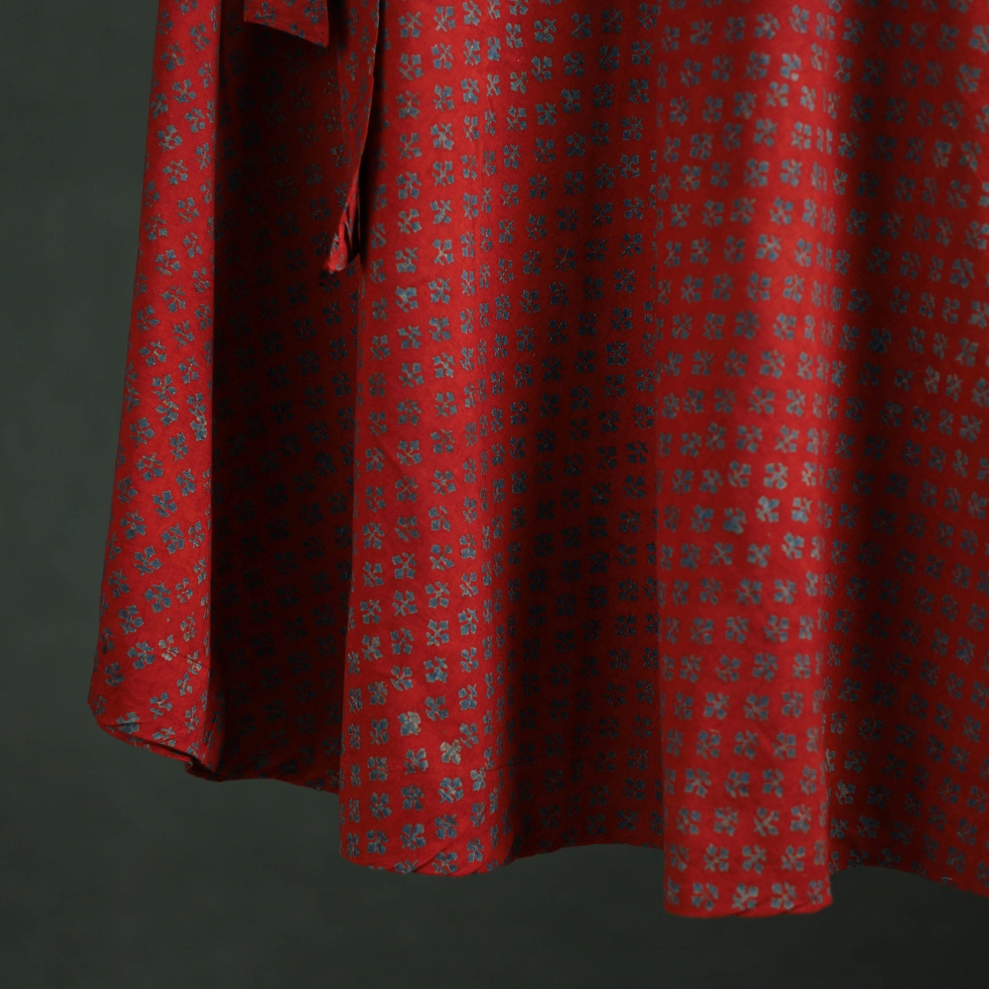 Ajrakh Hand Block Print Cotton Wrap Around Skirt 24