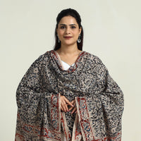 Block Printed Cotton Kalamkari Dupatta 03