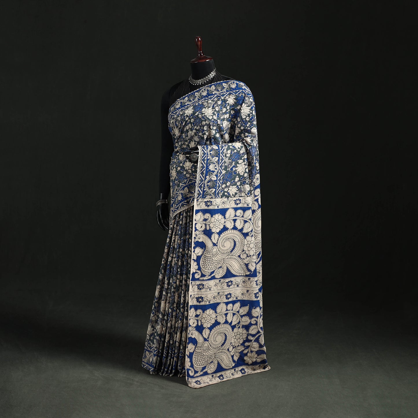 Kalamkari Printed Cotton Saree 08
