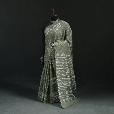 Kutch Bandhani Tie-Dye Cotton Saree 58