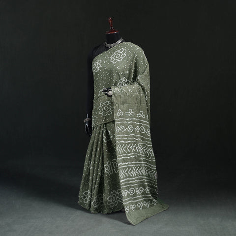 Kutch Bandhani Tie-Dye Cotton Saree 58