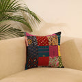 Buy Multicolor Handcrafted Cotton Patchwork Cushion Cover