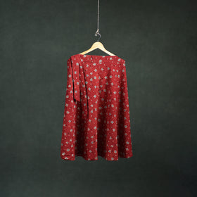 Ajrakh Hand Block Print Cotton Wrap Around Skirt 25