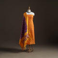 Pochampally Ikat Handloom Sico Unstitched Dress Material: Kurta with Mulberry Silk Dupatta 44