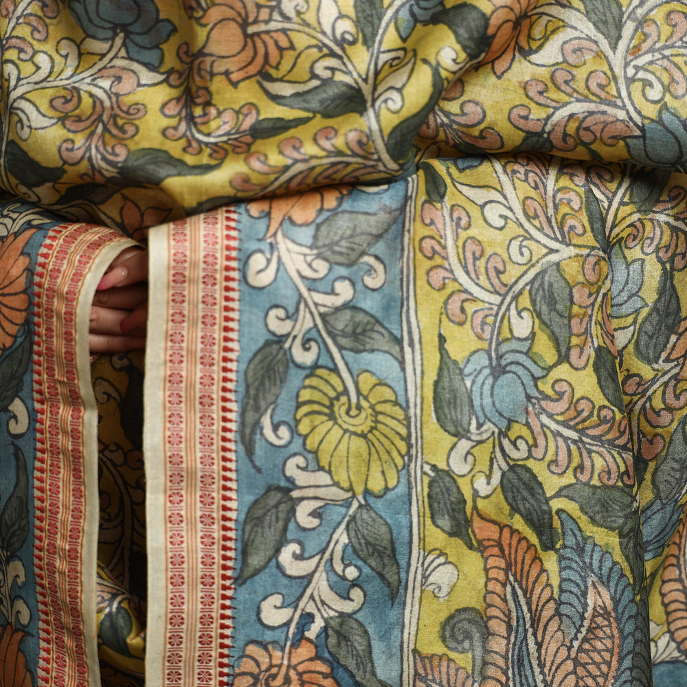 kalamkari silk dupatta