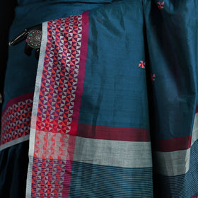 Star Flower Buti Jacquard Pure Handloom Cotton Saree 11