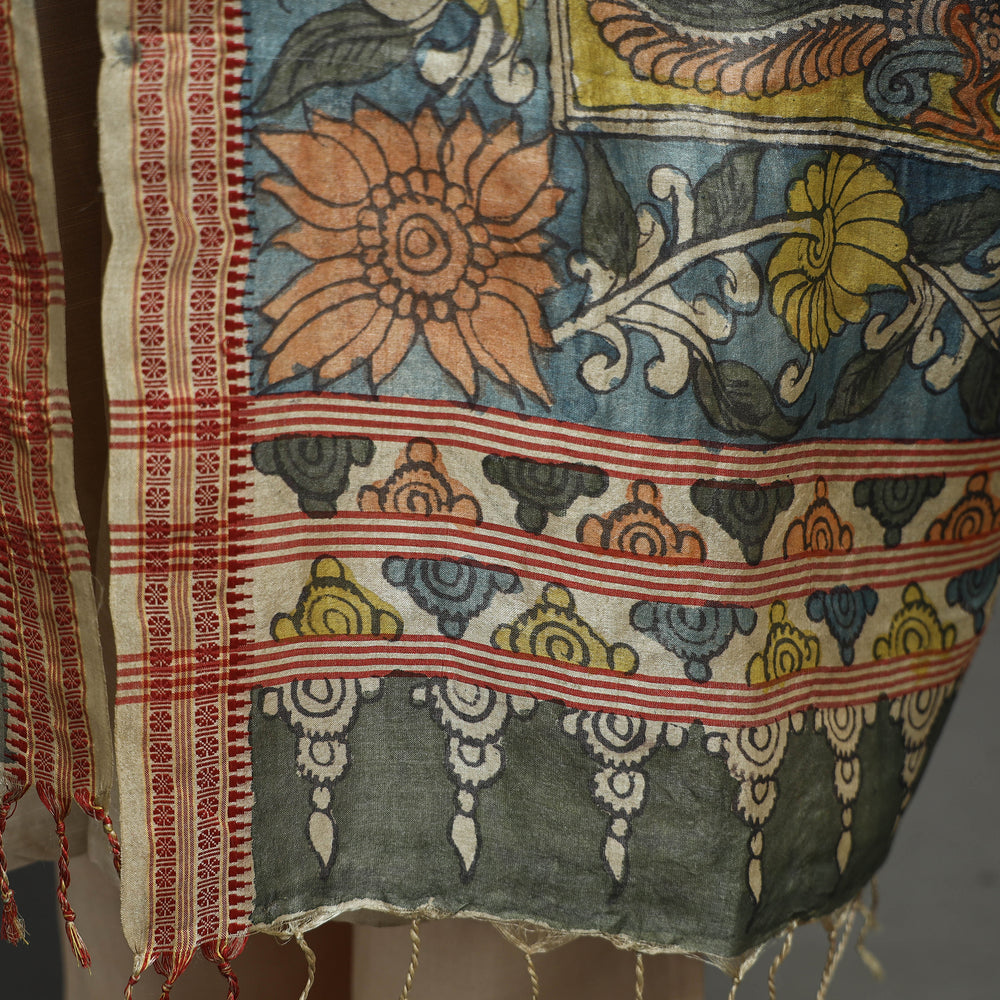 kalamkari silk dupatta