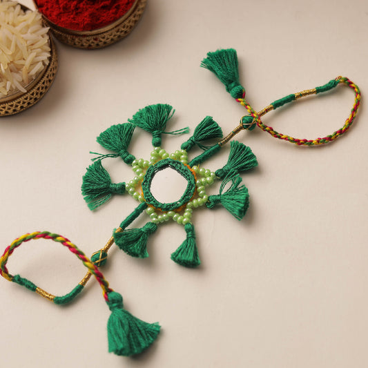 Mirror & Beadwork Rakhi