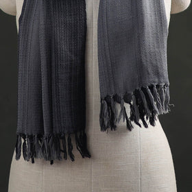 Grey - Double Shade Kumaun Handwoven Pure Merino Wool Stole 138