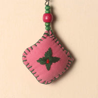 Handcrafted Phulkari Embroidered Keychain 10