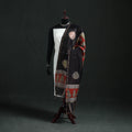 Black - Mata Ni Pachedi Handpainted Natural Dyed Chanderi Silk Handloom Dupatta 19