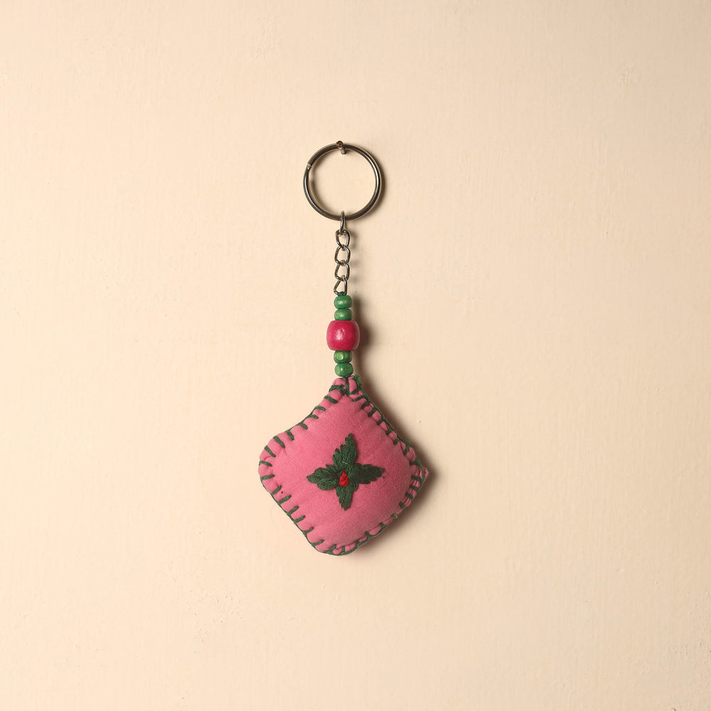 Handcrafted Phulkari Embroidered Keychain 10