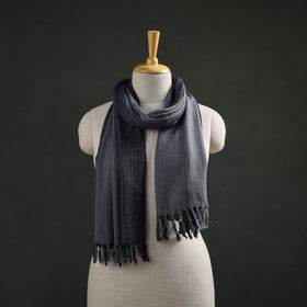 Grey - Double Shade Kumaun Handwoven Pure Merino Wool Stole 138
