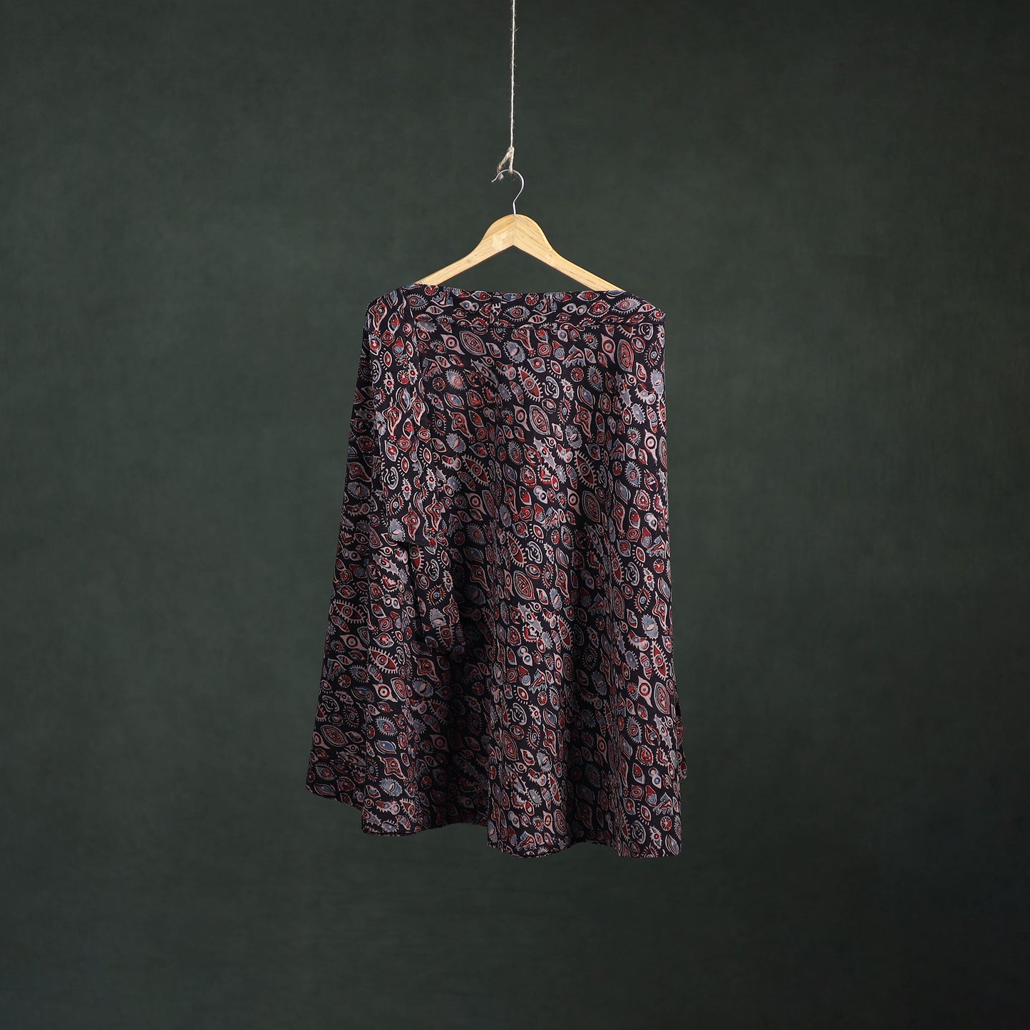 Ajrakh Hand Block Print Cotton Wrap Around Skirt 26