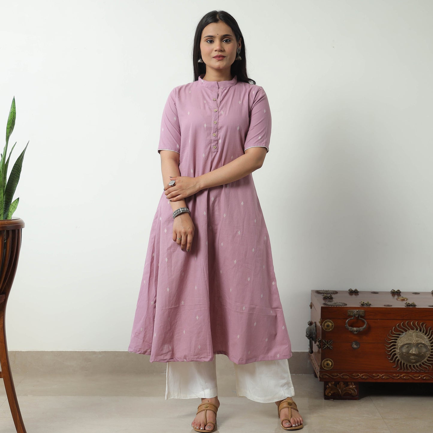 jacquard kurta