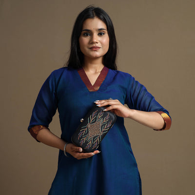 Chikankari Embroidery Clutch / Sling Bag