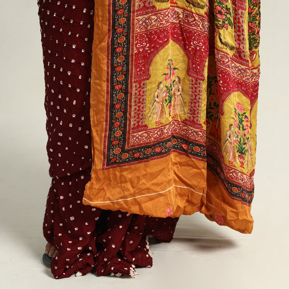 bandhani saree