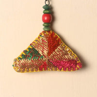 Handcrafted Phulkari Embroidered Keychain 12