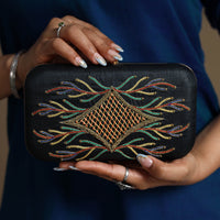 Chikankari Embroidery Clutch / Sling Bag