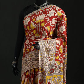 Kalamkari Printed Cotton Saree 09