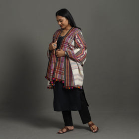 Multicolor Kutch Bhujodi Weaving Handloom Woolen Shawl