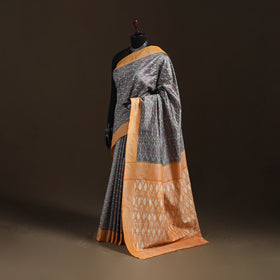 Pochampally Ikat Weave Mercerised Cotton Saree 06