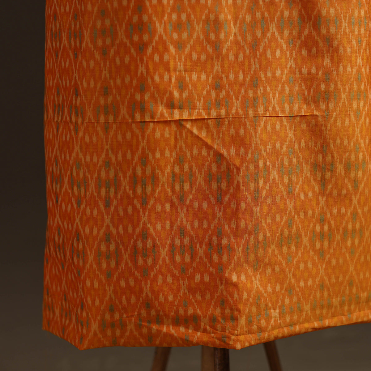 Pochampally Ikat Handloom Sico Unstitched Dress Material: Kurta with Mulberry Silk Dupatta 44