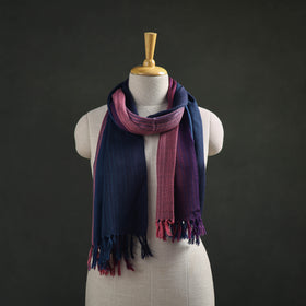 Multicolor - Double Shade Kumaun Handwoven Pure Merino Wool Stole 139