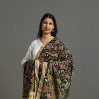 Mangalagiri Cotton Handpainted Pen Work Kalamkari Dupatta 07