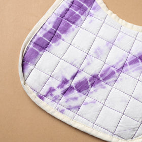 Purple Handmade Cotton Baby Bib