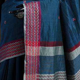Star Flower Buti Jacquard Pure Handloom Cotton Saree 12
