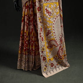 Kalamkari Printed Cotton Saree 09