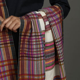 Multicolor Kutch Bhujodi Weaving Handloom Woolen Shawl