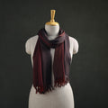 Multicolor - Double Shade Kumaun Handwoven Pure Merino Wool Stole 140