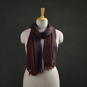 Multicolor - Double Shade Kumaun Handwoven Pure Merino Wool Stole 140